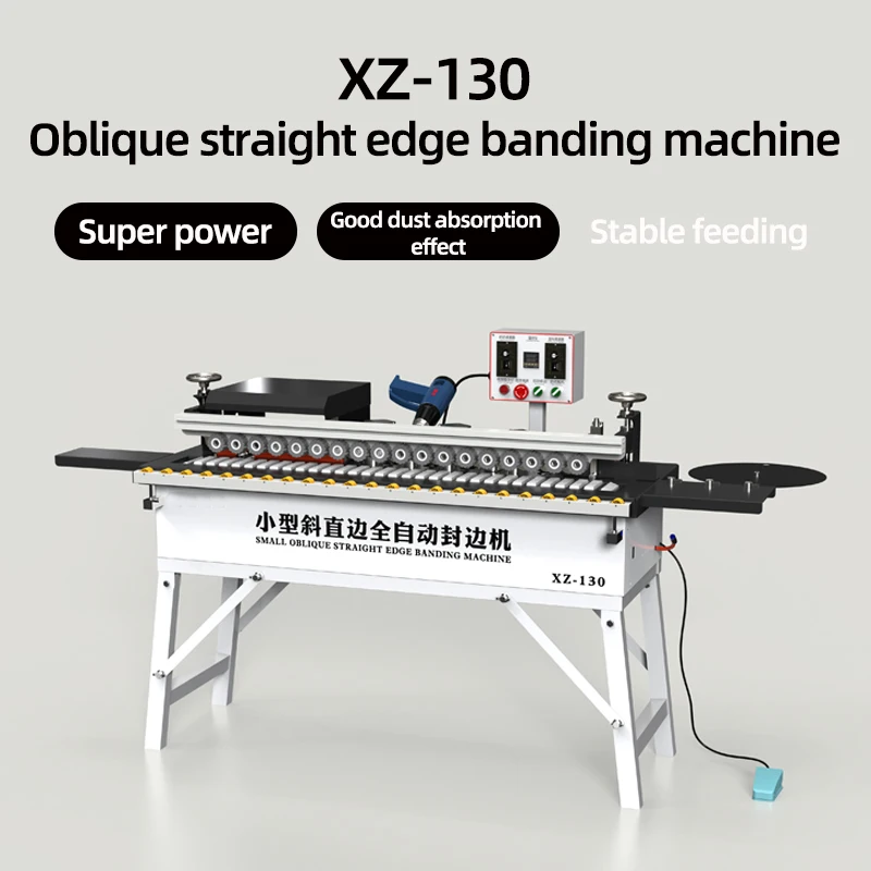 DW130 Fully Automatic Multifunctional Woodworking Edge Banding Machine New for Furniture Small Bevel Straight Edge Gluing