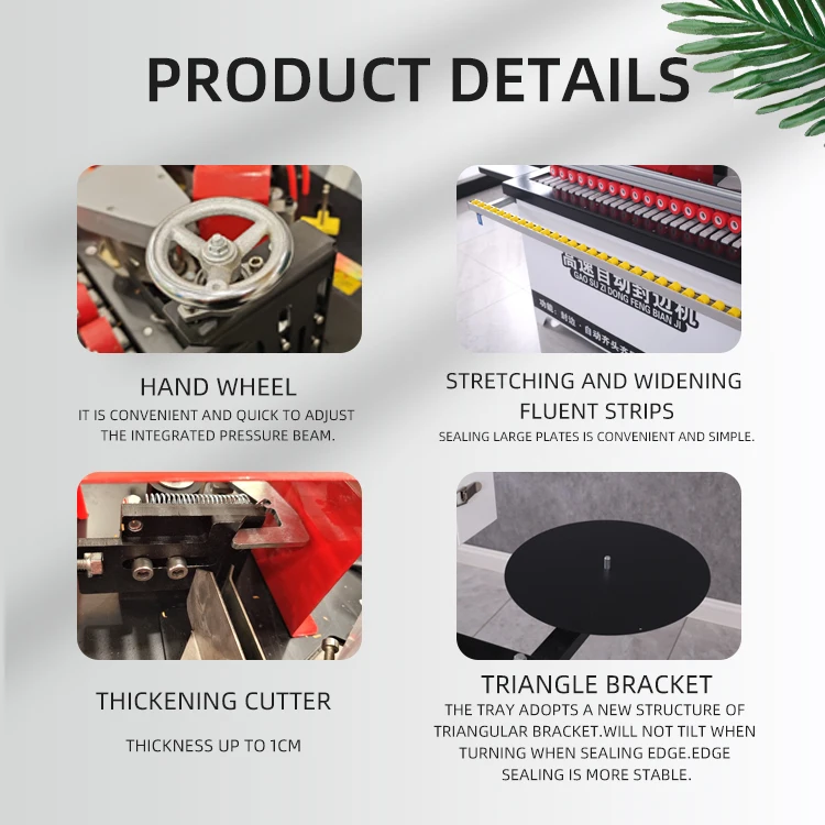 High Speed Automatic Edge Banding Machine Factory Direct Price Benchtop Edgebander with PLC Motor Bearing for Melamine Plate