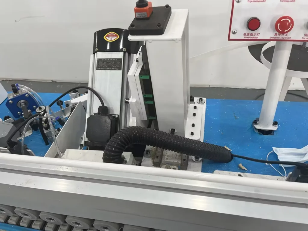 For Furniture Doors Pre Cutting Woodworking Panel Furniture Pvc 45 Degree Edge Banding Machine