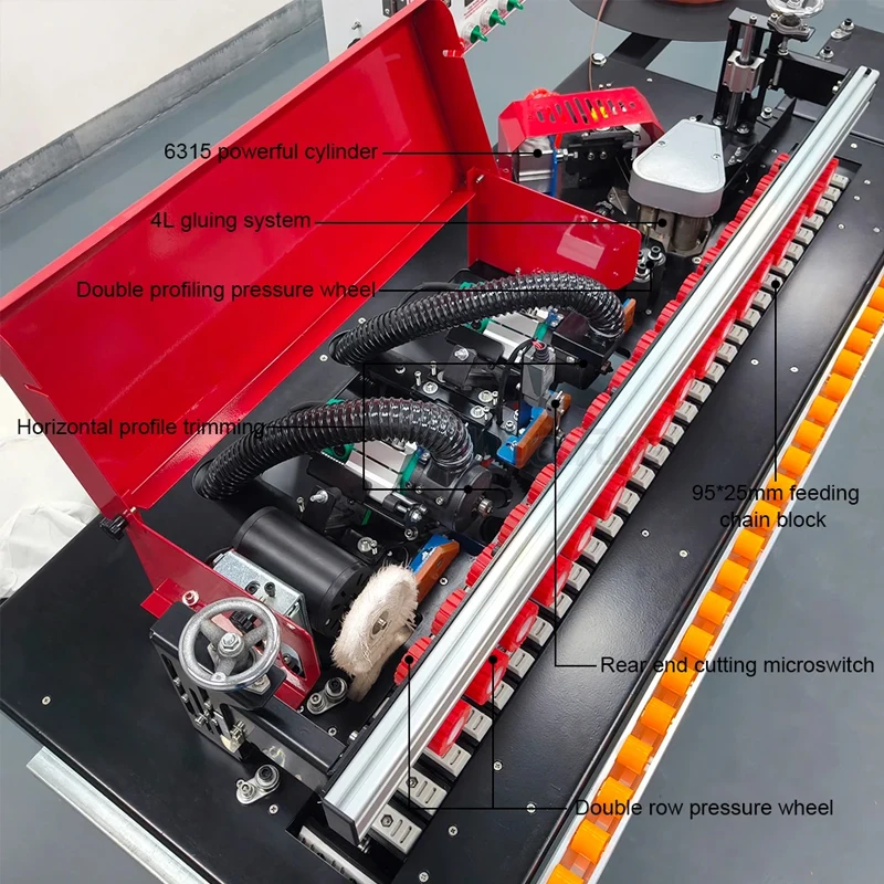 Woodworking Adhesive Edge Banding Machine Automatic Melamine PVC Edge Bander MDF Panel Furniture Wood Edge Banding Machine Price