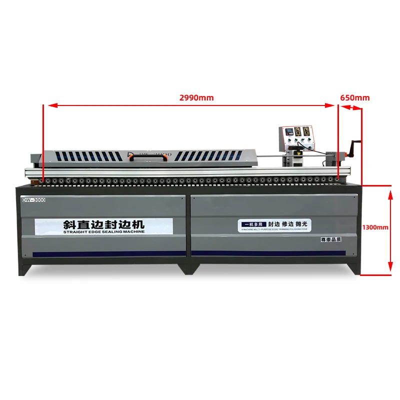 Edge Banding Oblique Bevel Straight Line Woodworking Panel Furniture Pvc 45 Degree Automatic Edge Banding Machine