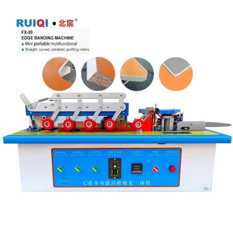 Popular Mini Woodworking Edge Banding Machine with Motor and Gear for Small Scale Projects 2500W