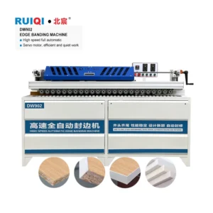 High Speed Automatic Edge Banding Machine Factory Direct Price Benchtop Edgebander with PLC Motor Bearing for Melamine Plate