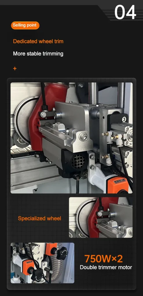 Automatic Bevel 45 Degree Mdf Edge Banding Machine Edge Bander for Sale
