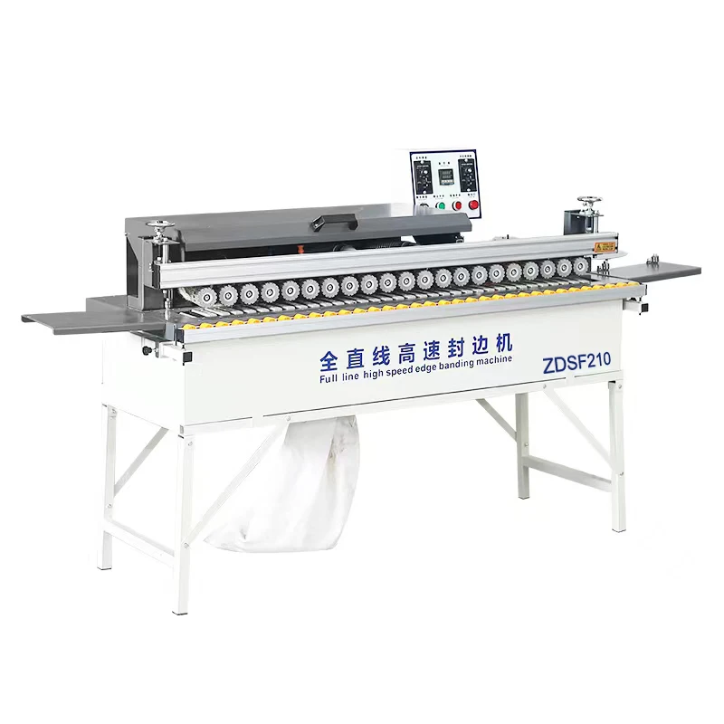 ZDSF210 High Speed Woodworking Automatic Portable Edge Bander Furniture Cabinet Wood Board MDF PVC Edge Banding Machine Price