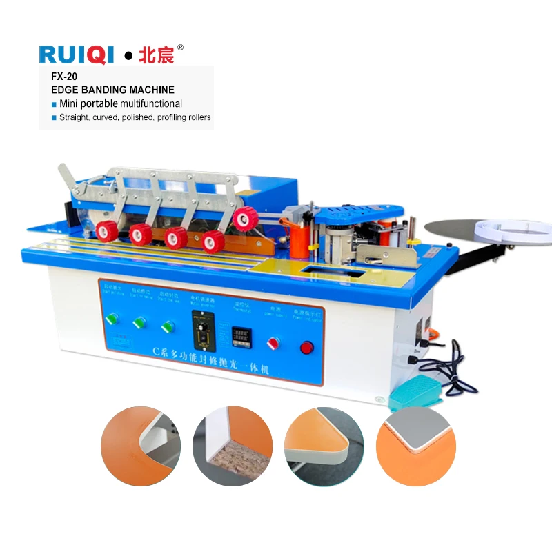 Popular Mini Woodworking Edge Banding Machine with Motor and Gear for Small Scale Projects 2500W