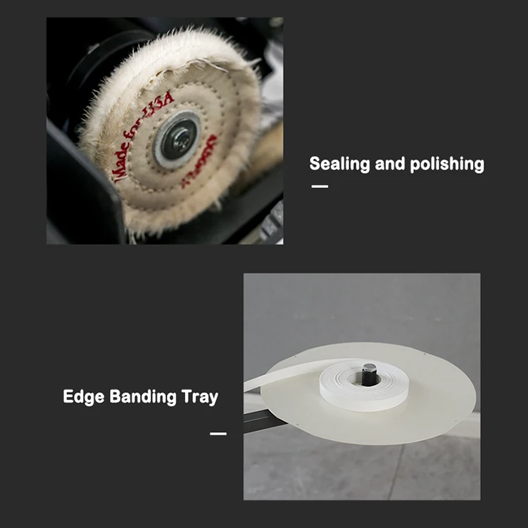High Speed Automatic Edge Banding Machine With Edge Banding Trimming Buffing and End Cutting Edge Bander