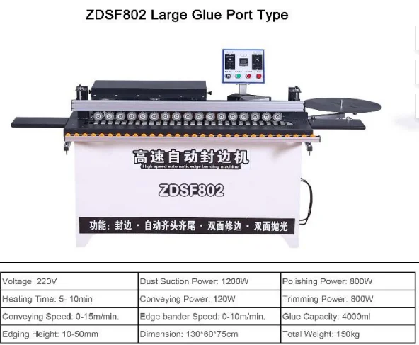 Woodworking Furniture Fully Automatic Edge Tape Banding Machine Board Edge Bander  Mdf Pvc Edg Banding Machine