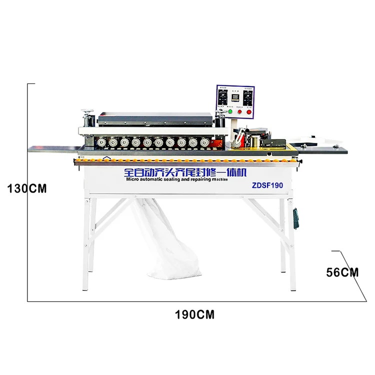 High Speed Automatic Edge Banding Machine With Edge Banding Trimming Buffing and End Cutting Edge Bander