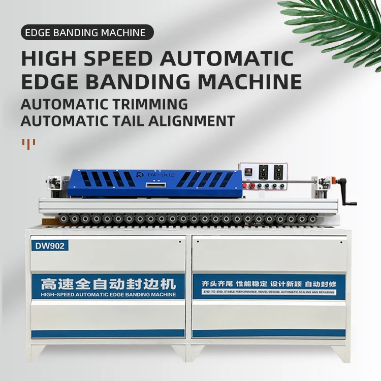 High Speed Automatic Edge Banding Machine Factory Direct Price Benchtop Edgebander with PLC Motor Bearing for Melamine Plate