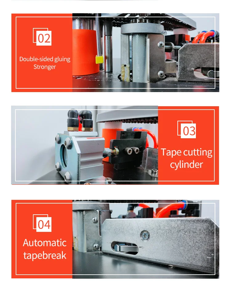 Trimming Mini Woodworking Machinery Automatic Edge Banding Machine