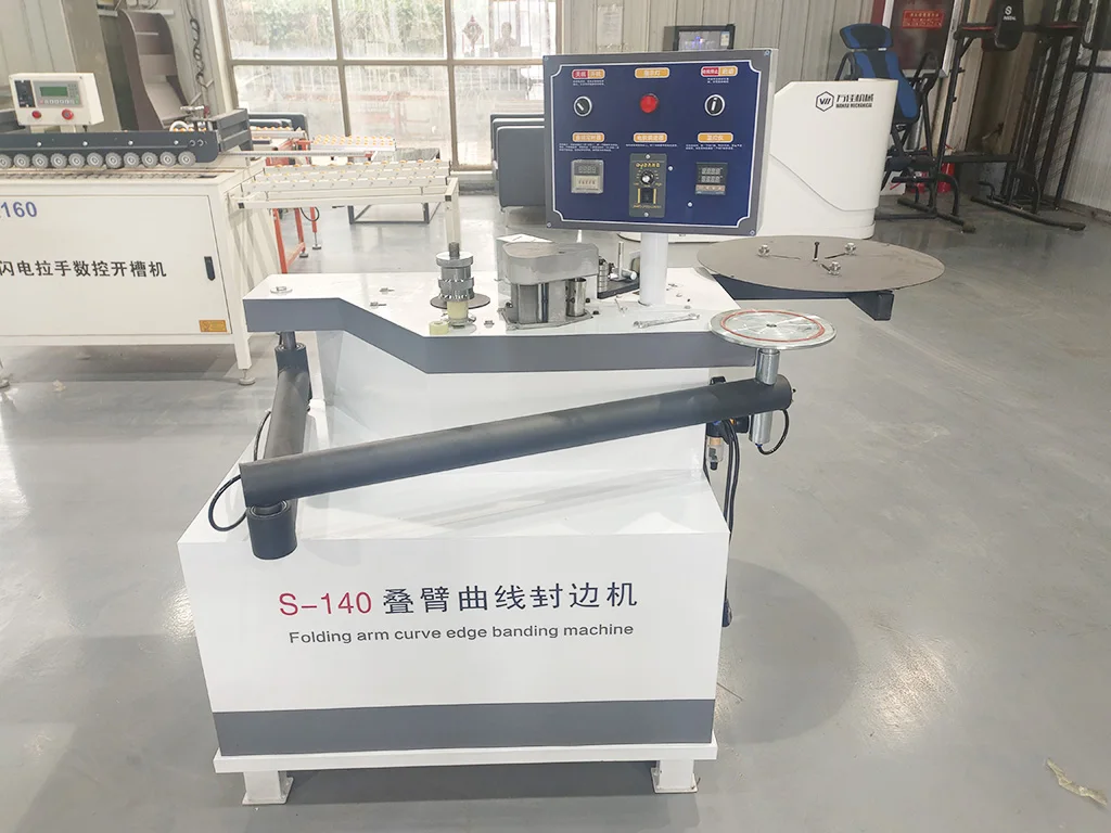 S-140 Folding Arm Curve Edge Banding Machine Edge Sealing Board Home Improvement Woodworking Edge Bander