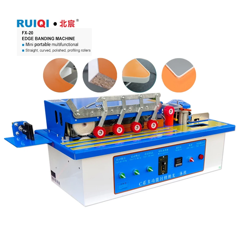 Popular Mini Woodworking Edge Banding Machine with Motor and Gear for Small Scale Projects 2500W