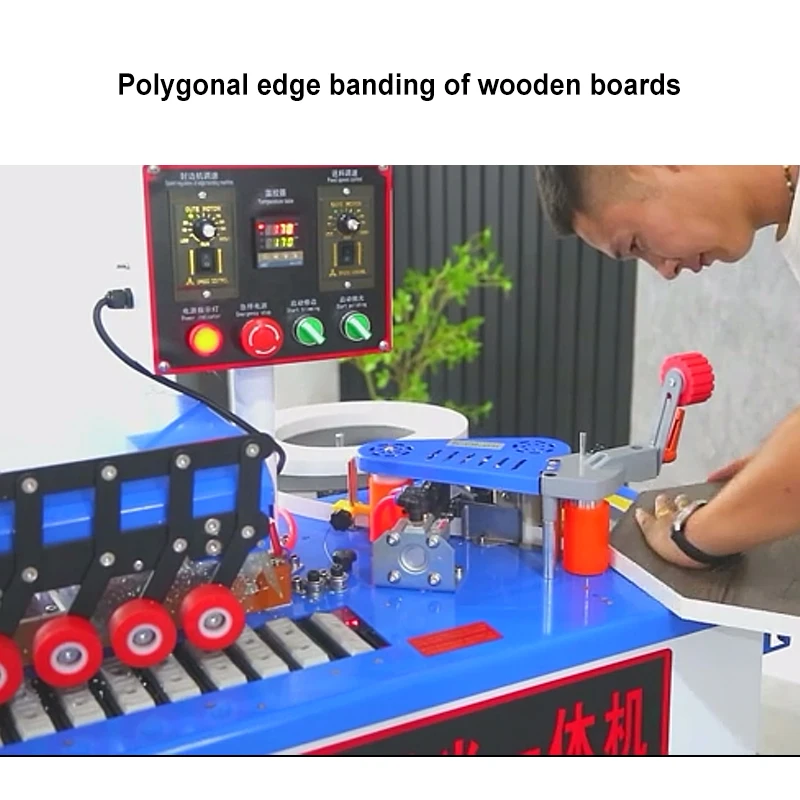 Furniture Automatic Straight DW400 Edge Banding Machine PVC Manual Straight Edge Bander Plywood Industries New Condition Sale