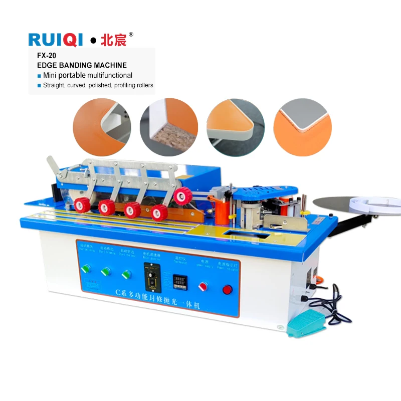 Popular Mini Woodworking Edge Banding Machine with Motor and Gear for Small Scale Projects 2500W