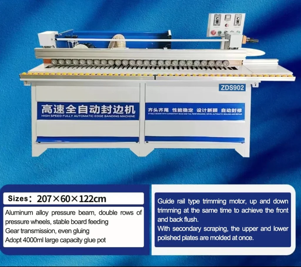 Edge Banding Corner Rounding Machine High Quality Woodworking Automatic Board Edge Banding Machine for Furniture