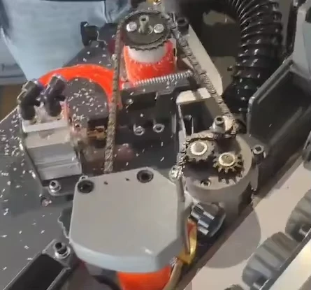 Small Multifunction 45 Degree Angle Edge Banding Machine for Wood Cabinet Pvc Using Pur Hot-Melt Glue