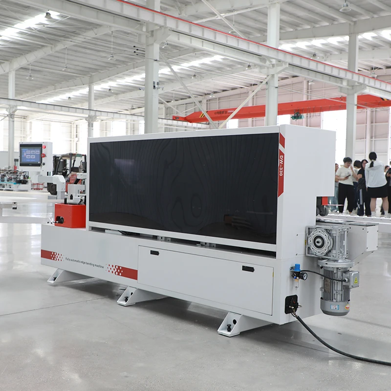 New DW330 Automatic Edge Banding Machine Pre-Milling Arc Trimming Enlarged Glue Pot Capacity 1500W Large Transmission Motor