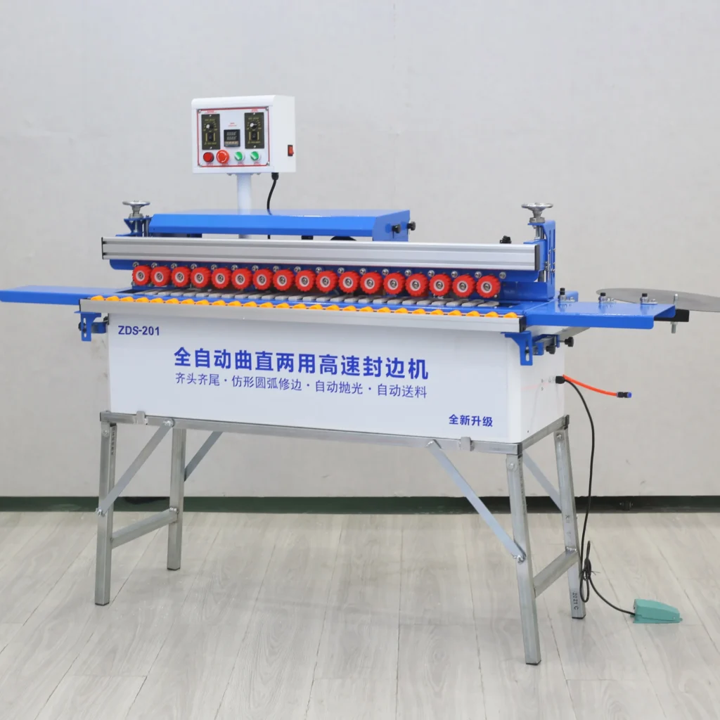 Automatic Trimming / Buffing/Curved and Straight Edge Banding Machine With Trimmer for MDF Wood