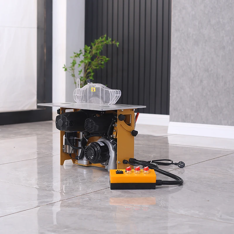 Factory Outlet Woodworking Sliding Table Saw Machinery Portable Wood Panel Cutting Dust Free Double Saw Machine