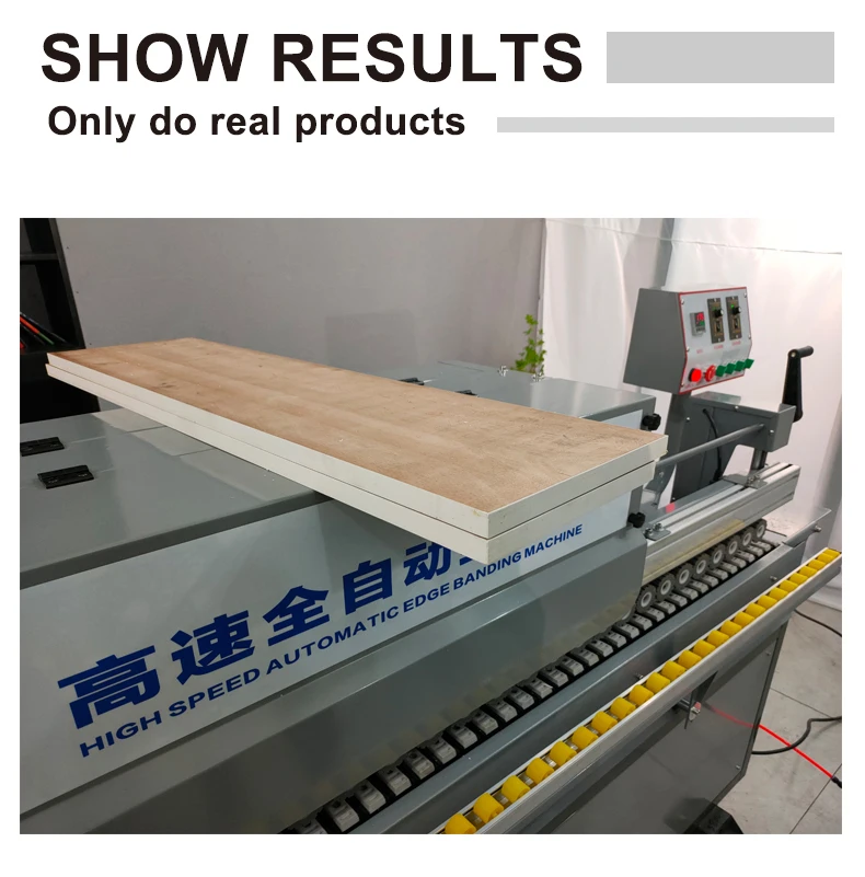 MDF Automatic Edgebander Machine Cabinet Doors Full Function-Cleaning Pre-milling Scraping Home Use Wood Furniture Edge Banding