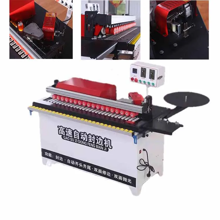 Mdf and Pvc Full Automatic Wood Working Edge Banding Machine Corner Trimming Edge Bander Price for Sale
