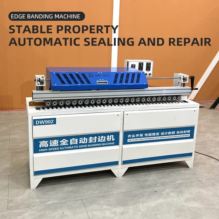 DW902 Edge Banding Straight Line Woodworking Panel Furniture Pvc 90 Degree Automatic Edge Banding Machine