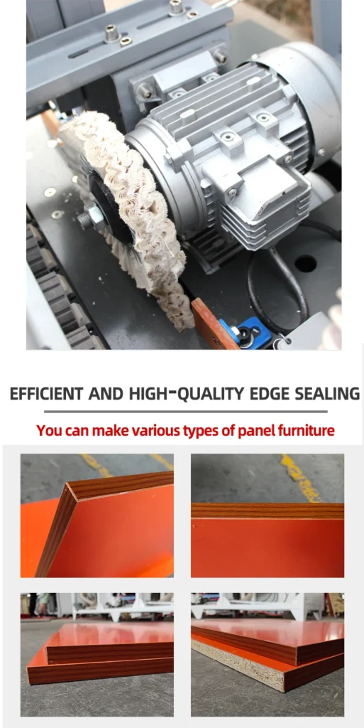 Edge Banding Oblique Bevel Straight Line Woodworking Panel Furniture Pvc 45 Degree Automatic Edge Banding Machine