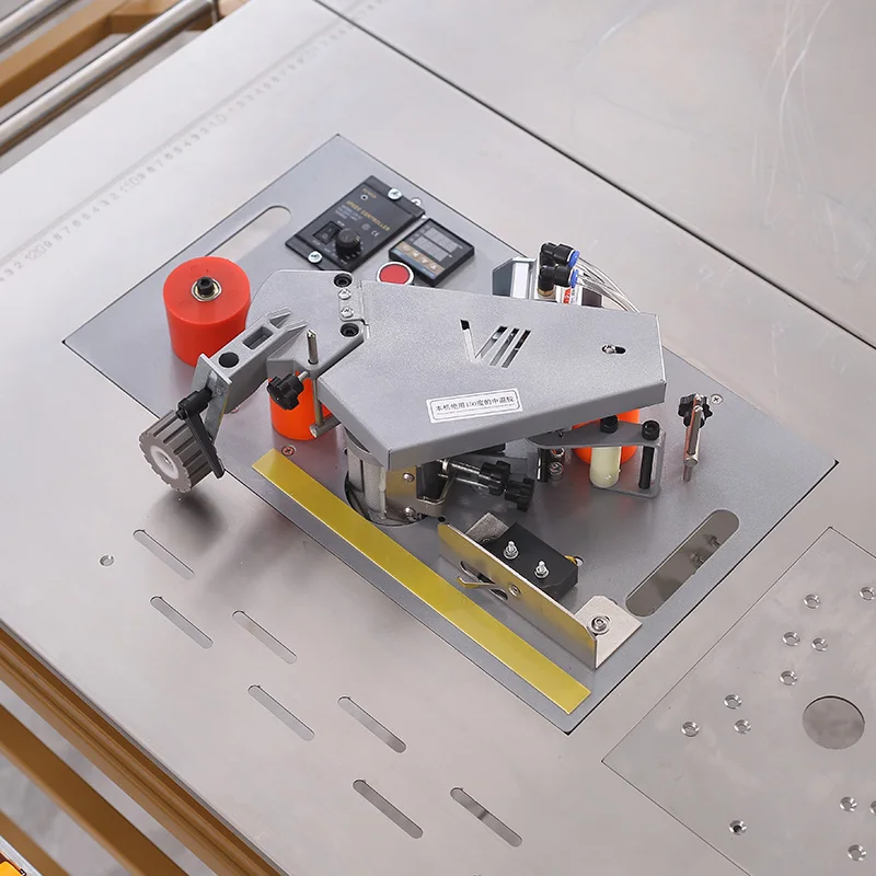Portable Small Mini Automatic Edge Banding Machine Corner Trimming Edge Bender Wood Based Panels Machinery