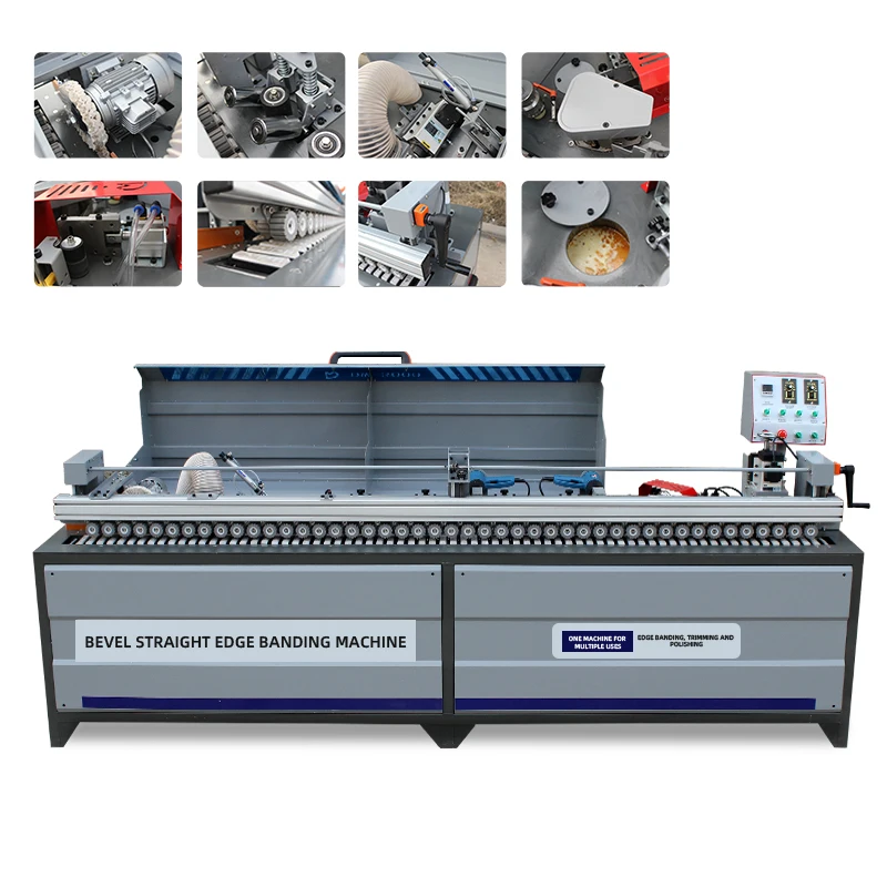Edge Banding Oblique Bevel Straight Line Woodworking Panel Furniture Pvc 45 Degree Automatic Edge Banding Machine