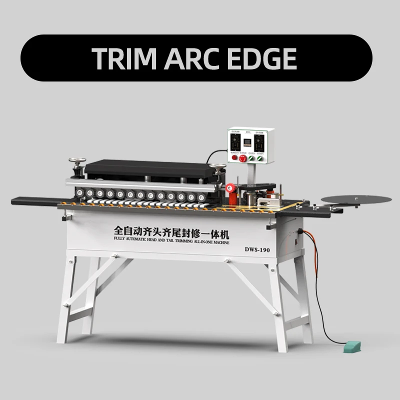 New DW190 Edge Banding Machine for Furniture Manufacturing Straight Edge Woodworking Bander with Motor Gearbox Core Components