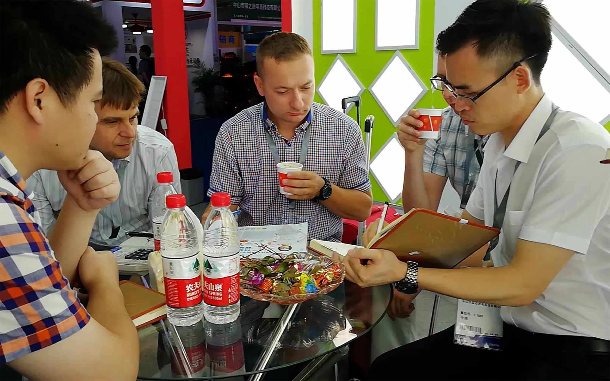 Ruiqi machinery at international trade exhibition