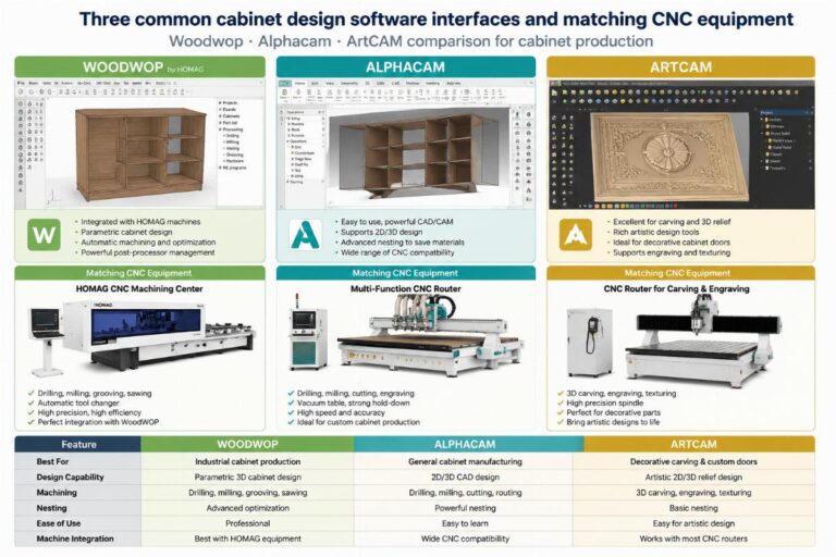 How to Pick Cabinet Design Software: Woodwop vs Alphacam vs ArtCAM + China Supplier Guide